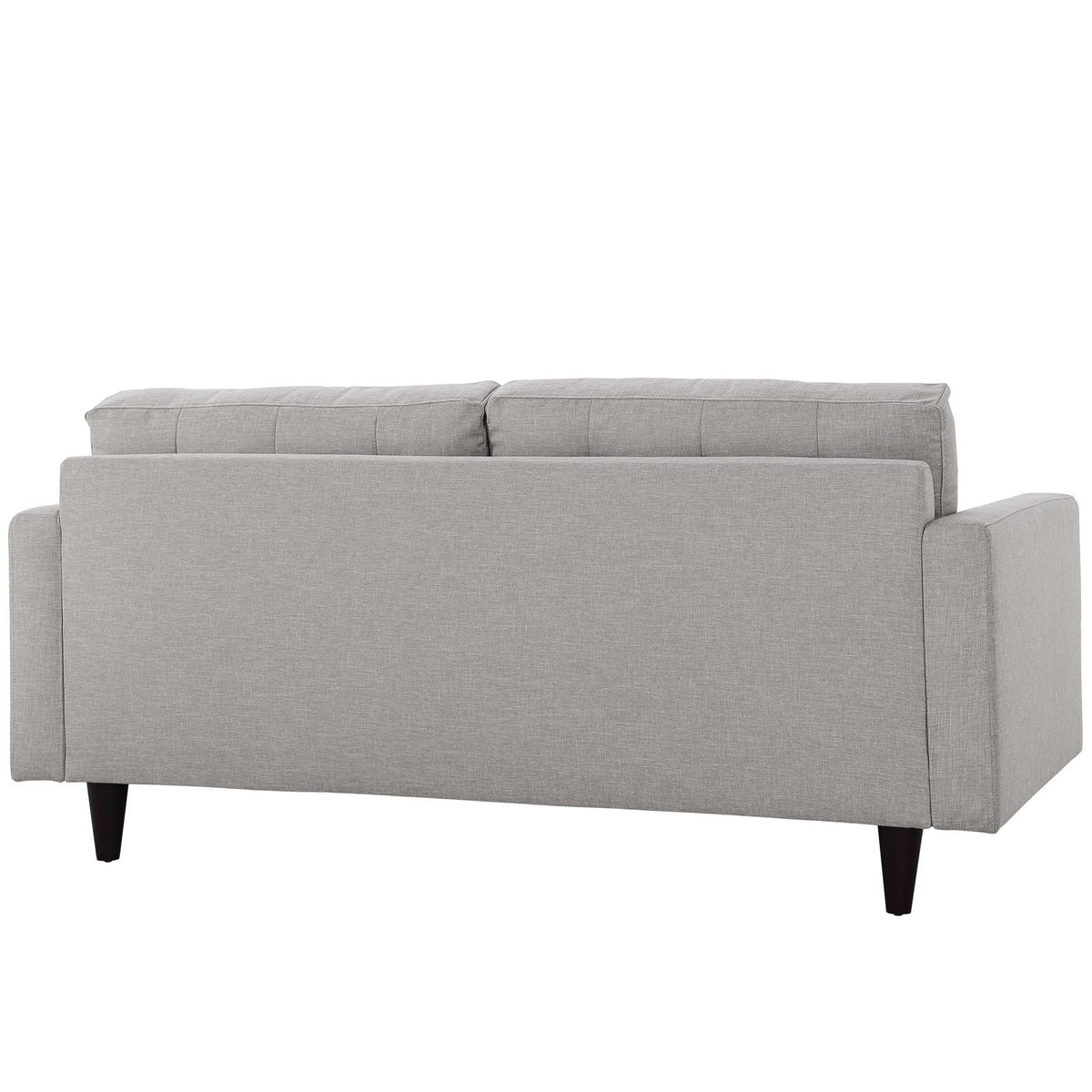 Light Gray Upholstered Fabric Loveseat J907724