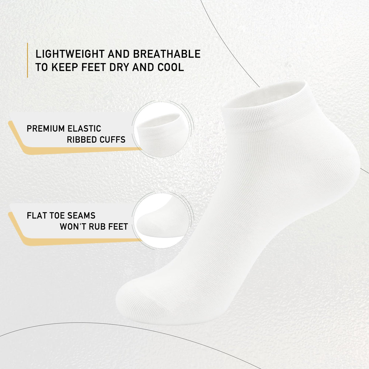 Viscose Bamboo Ankle Socks 5 Pairs L165198