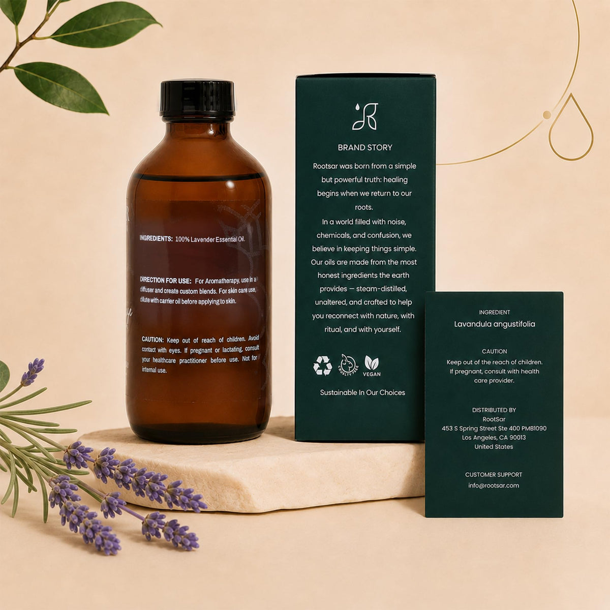Pure Lavender Essential Oil 4 fl oz O550367