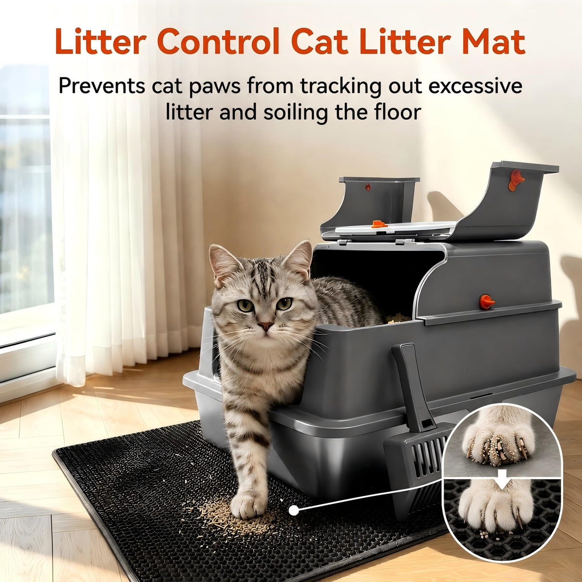 2 Pack XXXL Stainless Steel Litter Box with Lid L948801