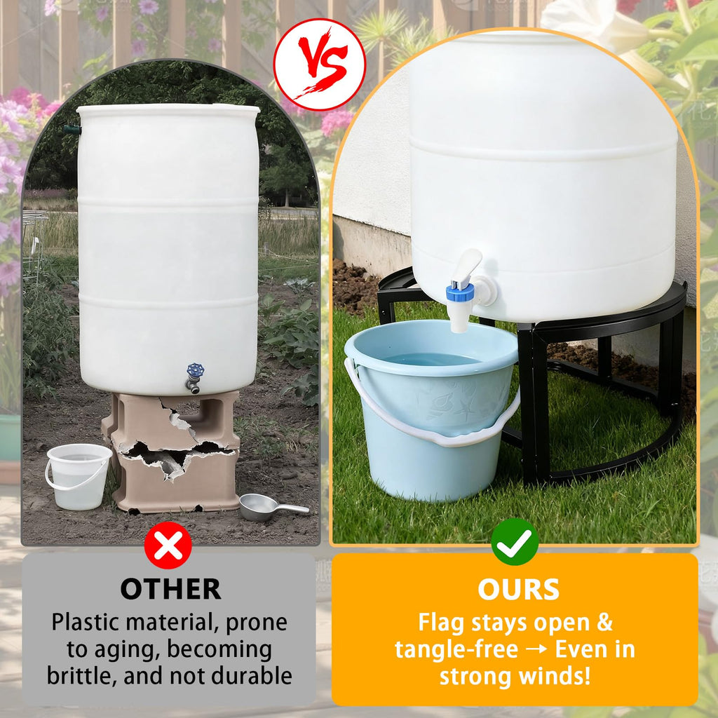 Stainless Steel Rain Barrel Stand for 45/50/55 Gallon Tanks N6887