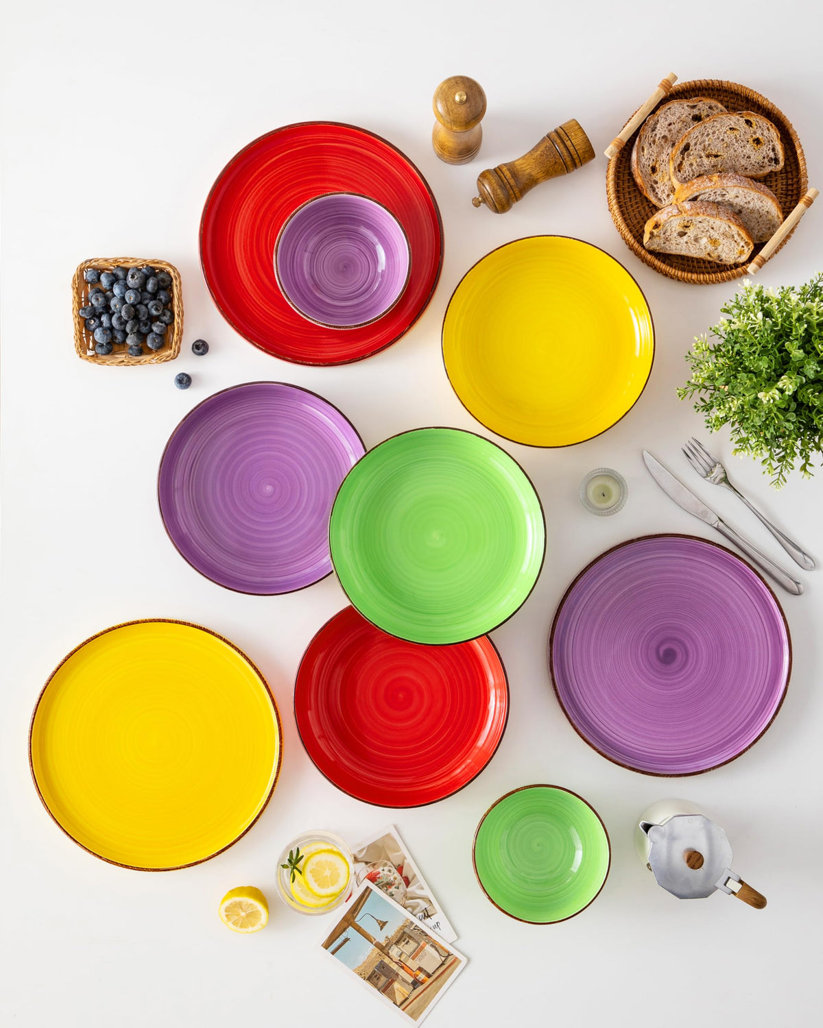46 oz Ceramic Pasta Bowls Set of 4 M972754