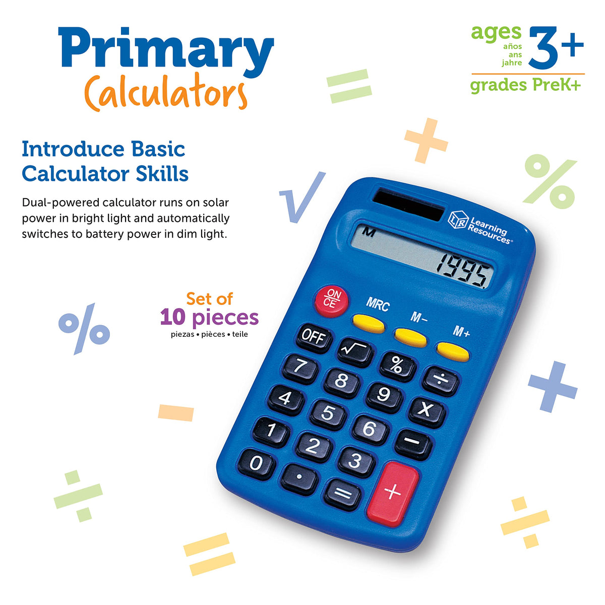 Primary Calculators Set of 10 A148436