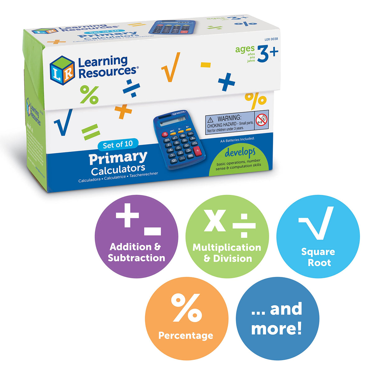 Primary Calculators Set of 10 A148436