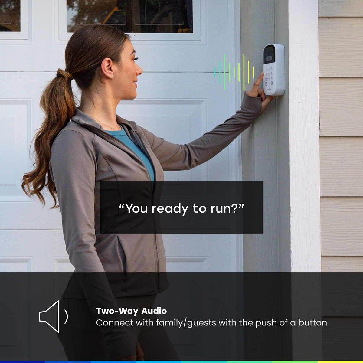 Smart Garage Door Video Keypad with Wide-Angle Camera, White A9502