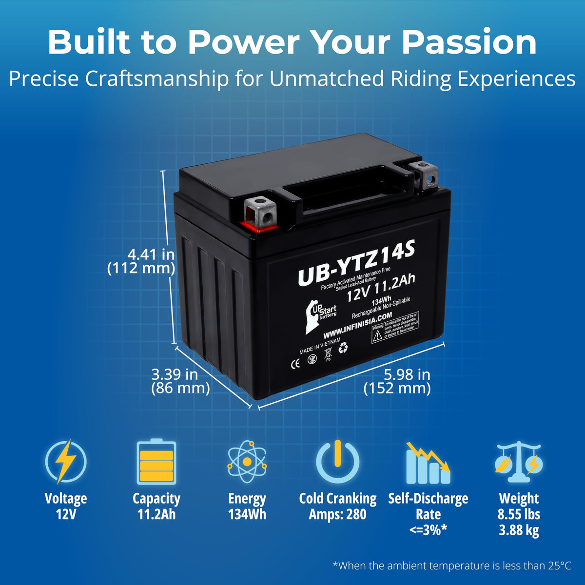12V 11.2Ah Battery Y540