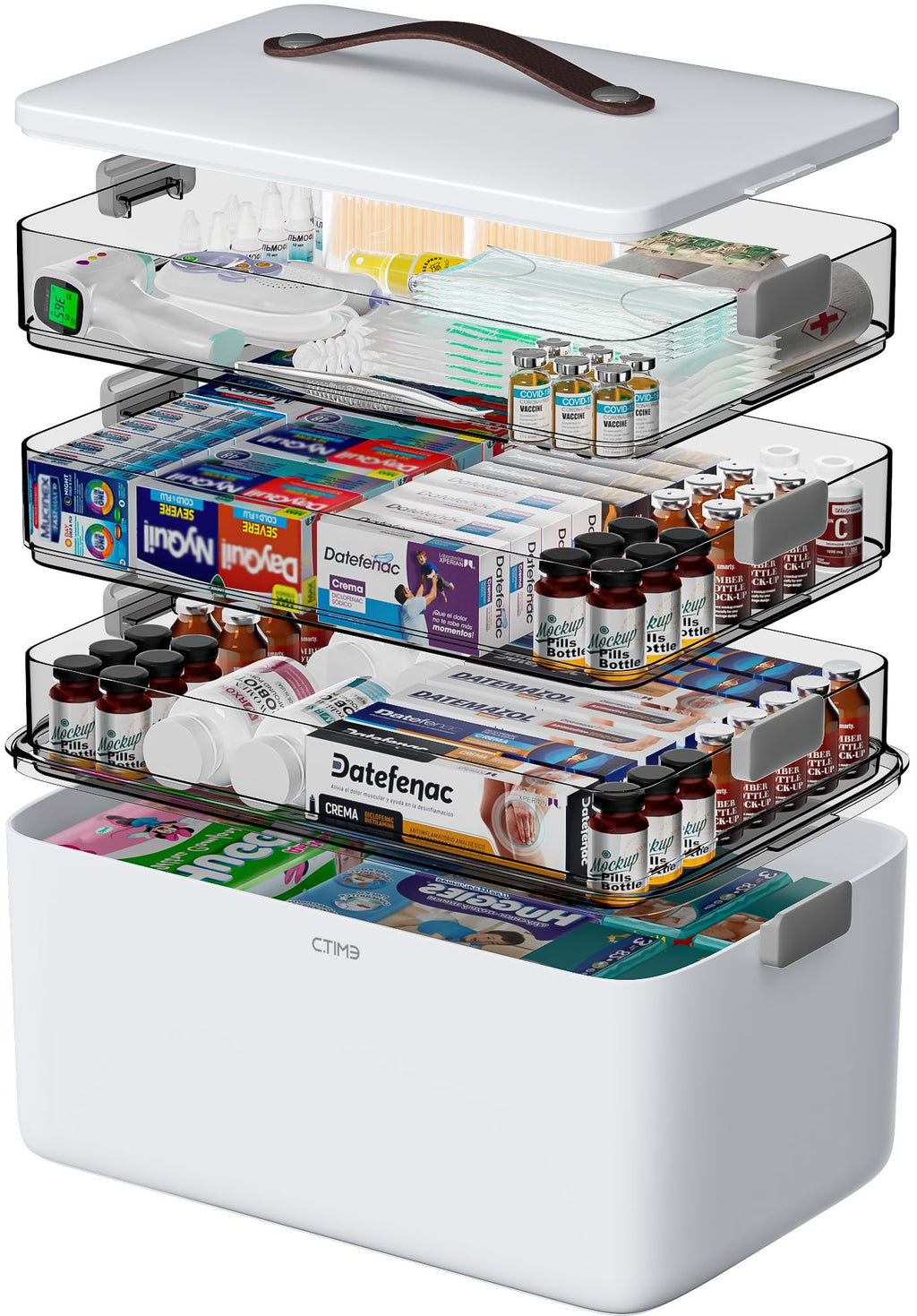 4-Tier Portable Medicine Organizer C262