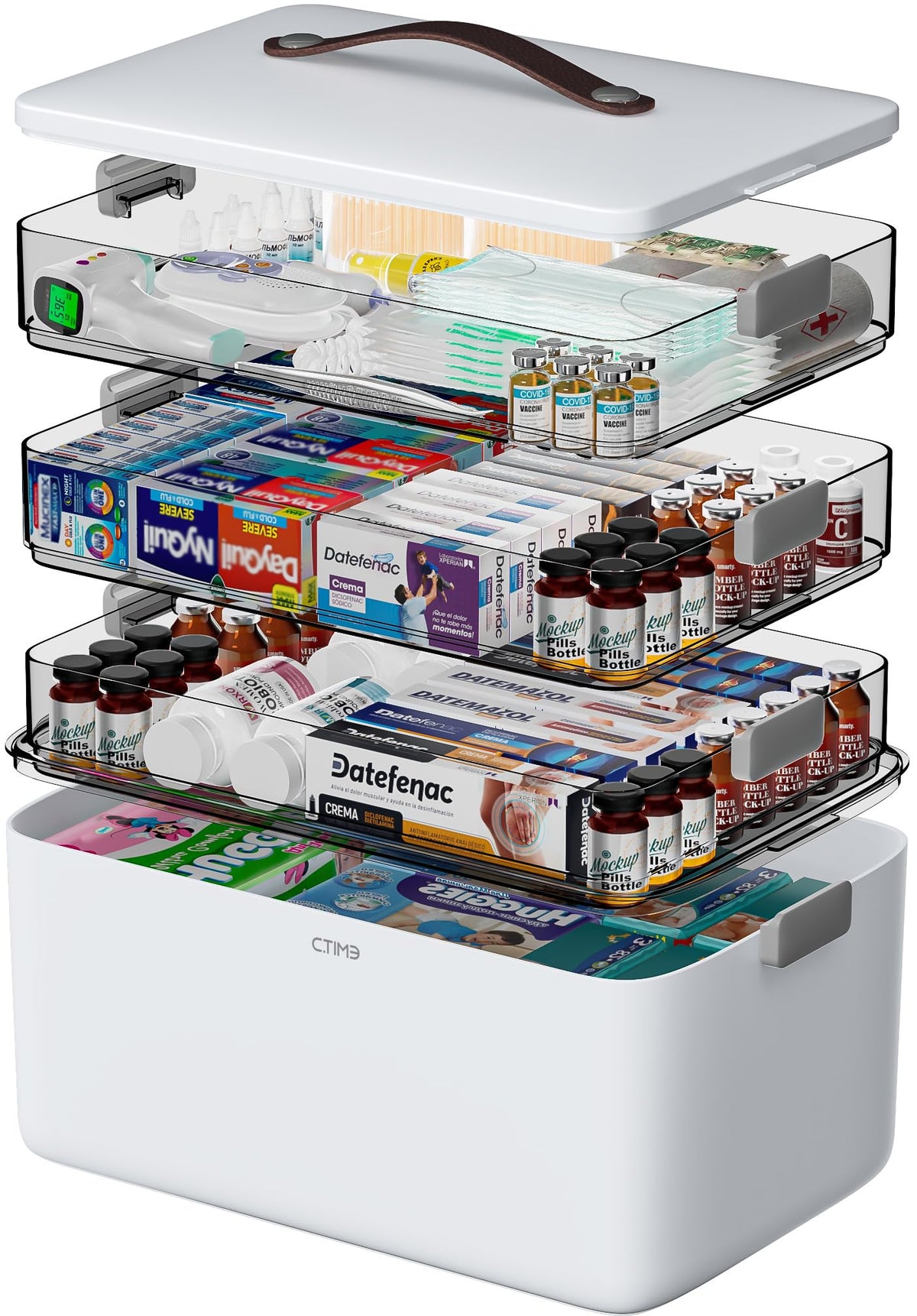 4-Tier Portable Medicine Organizer C262
