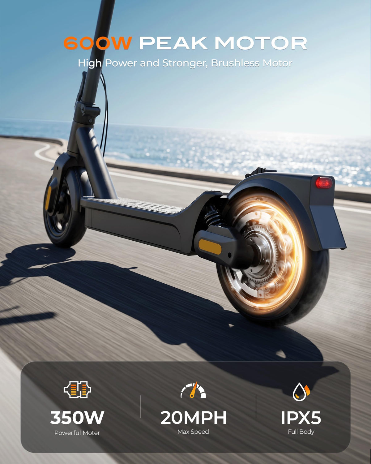 Electric Scooter for Adults 600W-1000W 20MPH Foldable J261
