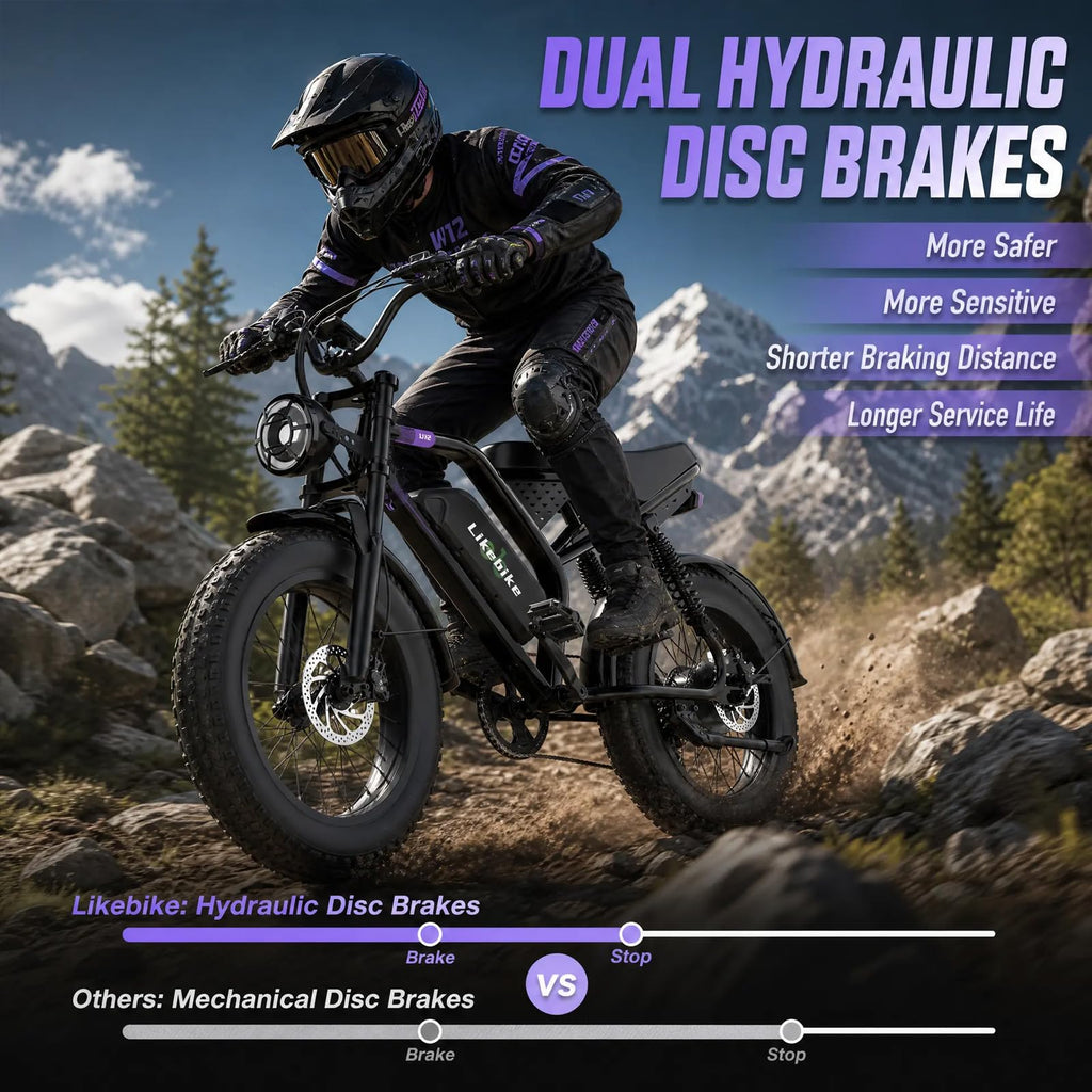 1500W 80 Miles 48V 20AH Electric Bike N218692