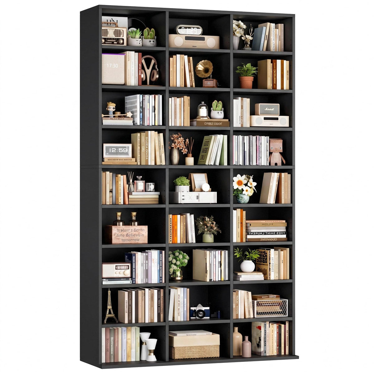 75'' H Black 27 Cube Bookshelf P71853