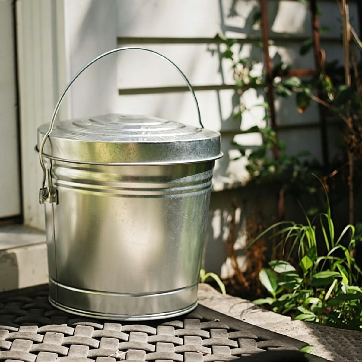 6-Gallon Galvanized Steel Storage Can O184