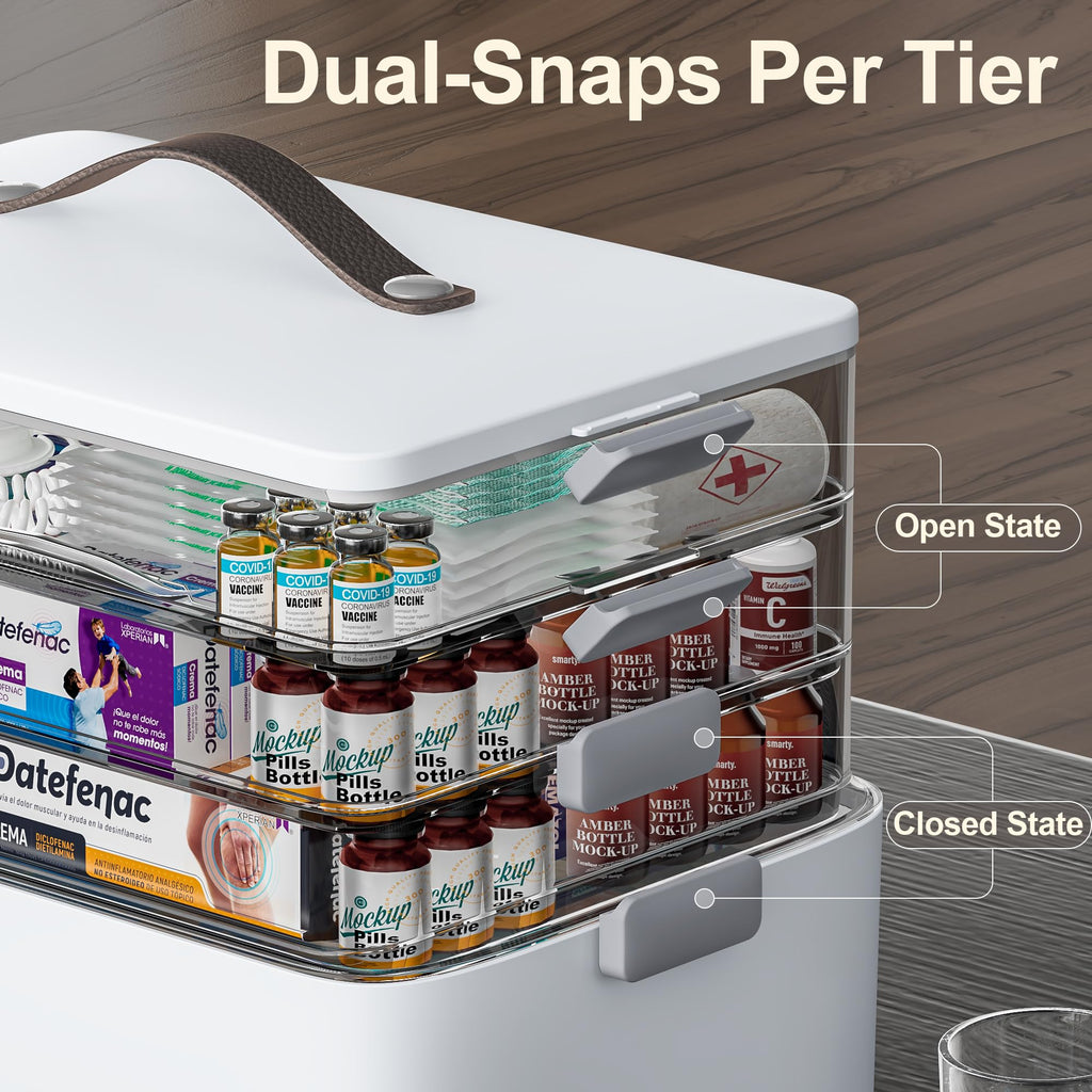 4-Tier Portable Medicine Organizer C262