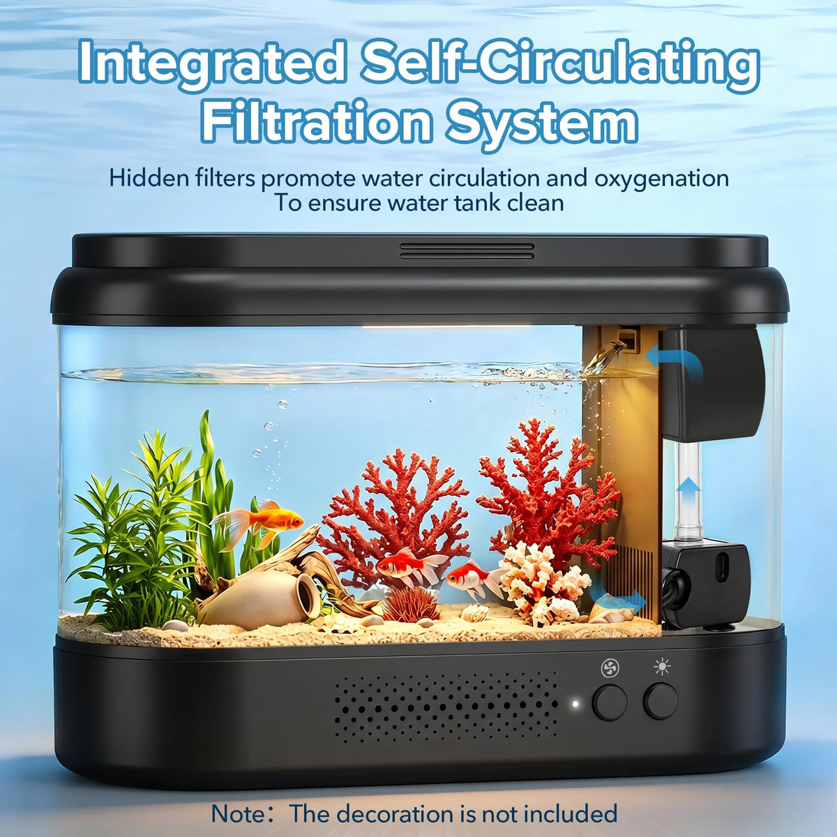 Black 1 Gallon Acrylic Aquarium Kit K45628