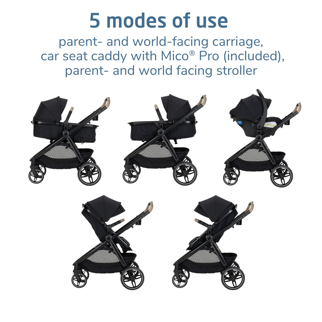 5-in-1 Travel System with Infant Car Seat and Stroller Combo R371444