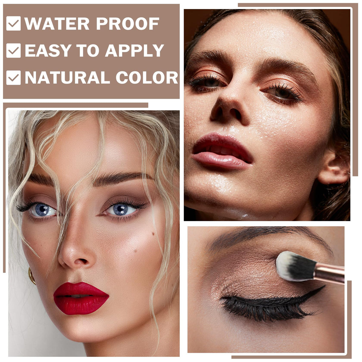Matte Naked Eyeshadow Palette with Brush Q596463