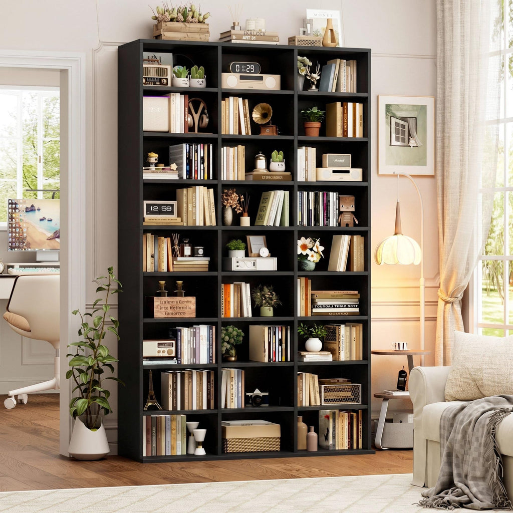 75'' H Black 27 Cube Bookshelf P71853