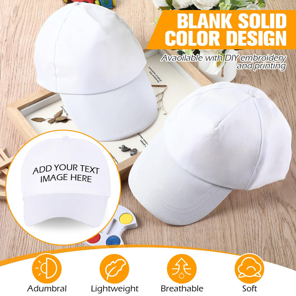 White Adjustable Baseball Hat Z1743