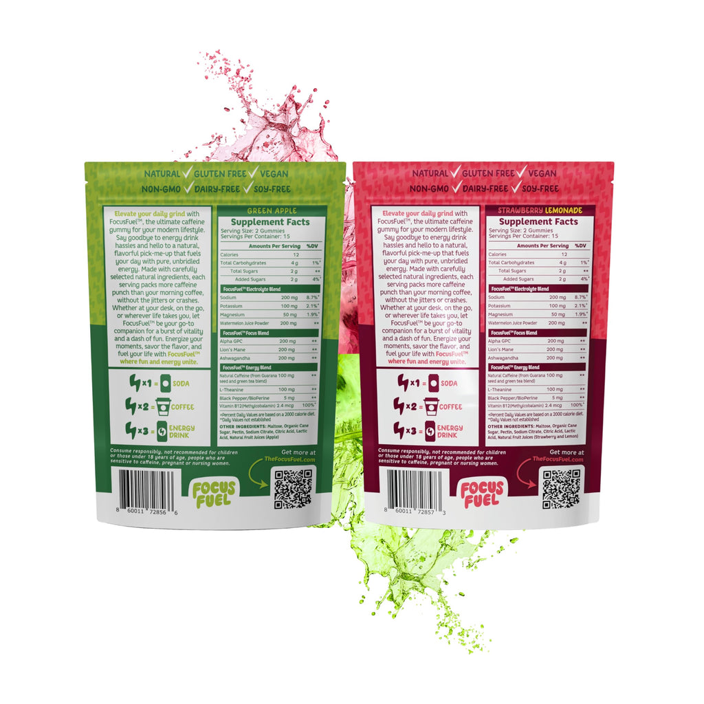 Energy Chews Variety Pack Strawberry Lemonade Green Apple 2-Pack J35737
