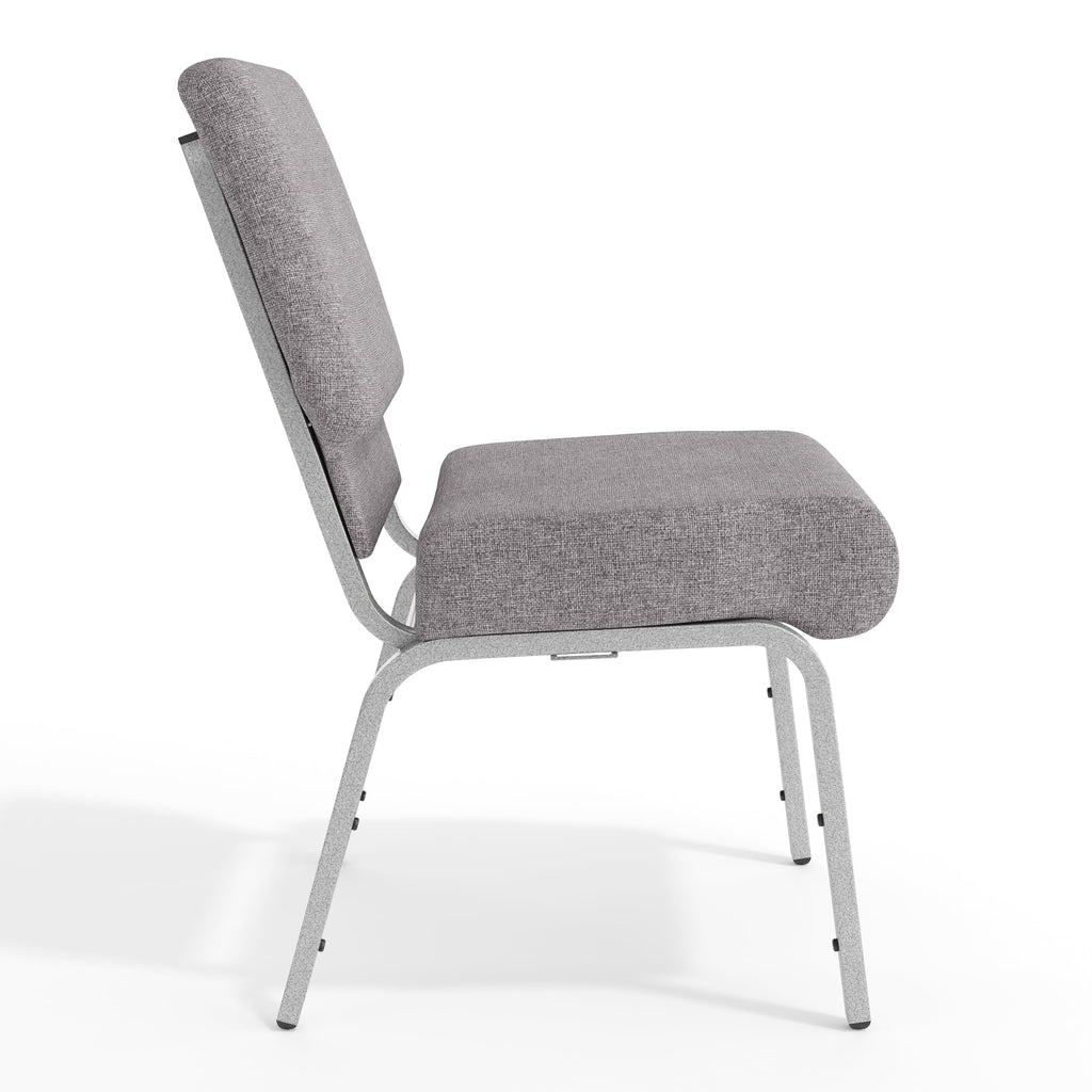 Gray 21" W Stacking Church Chair 4-Pack S802