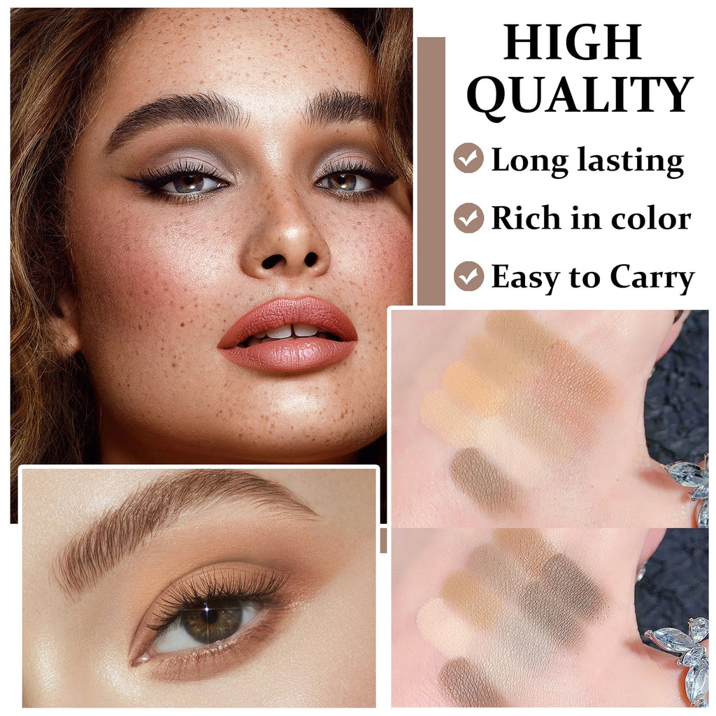 Matte Naked Eyeshadow Palette with Brush Q596463
