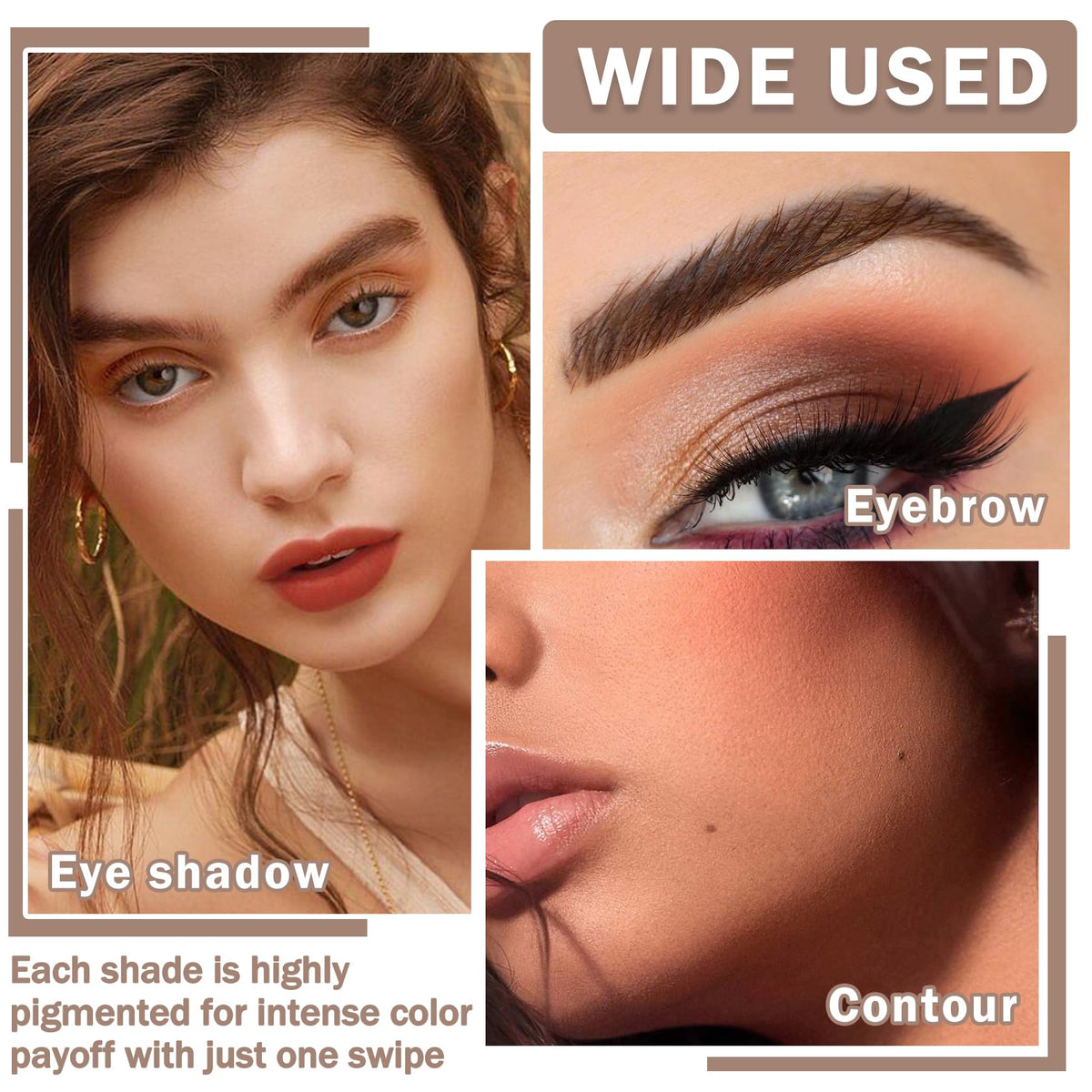 Matte Naked Eyeshadow Palette with Brush Q596463