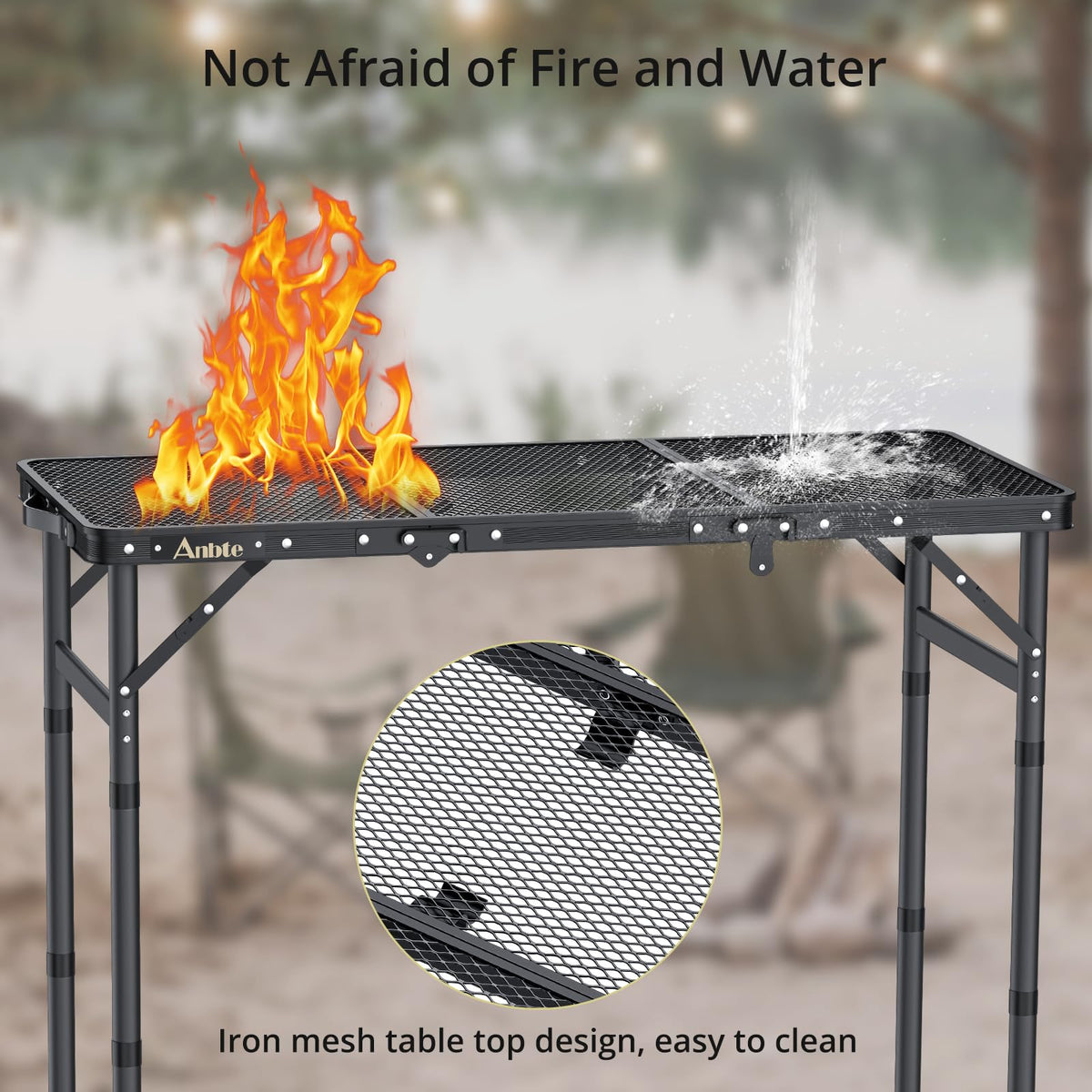 Folding Aluminum Camping Table 3 ft N169138