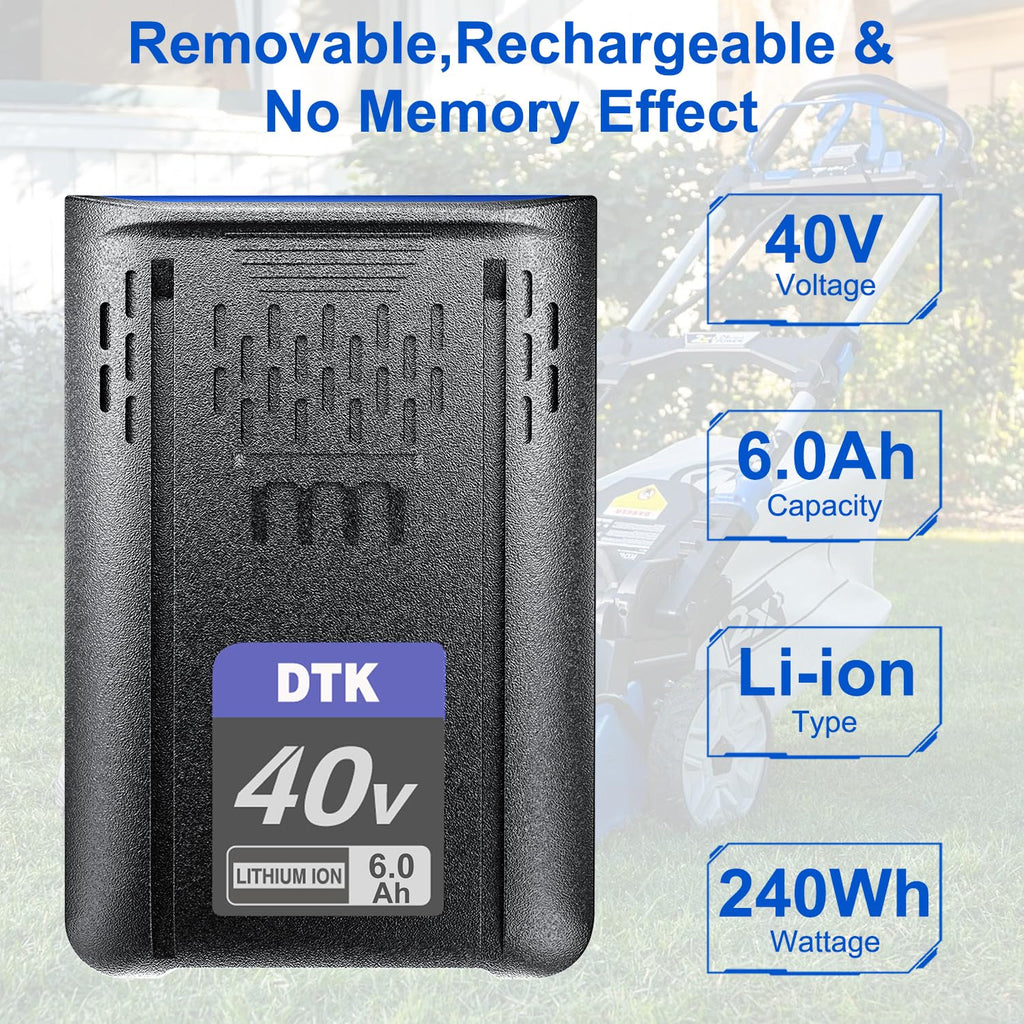 6000mAh Cordless Power Tool Batteries 2 Packs C949807