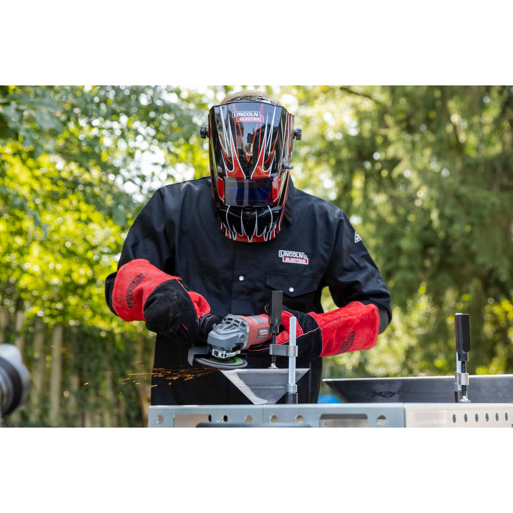 Red Welding Helmet I987