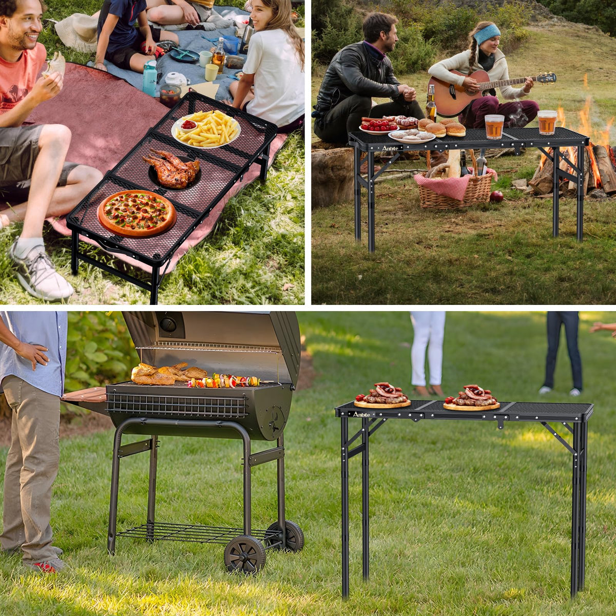 Folding Aluminum Camping Table 3 ft N169138
