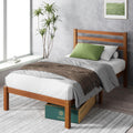 Twin Bamboo Platform Bed Frame with Headboard N4848