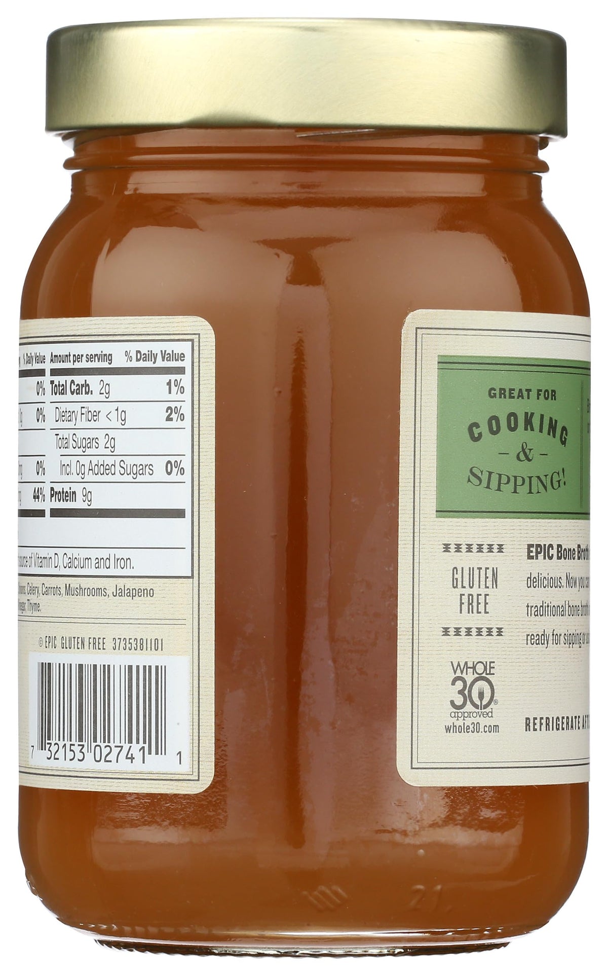 Bone Broth, Beef Jalapeno Sea Salt, 14 oz. P886097