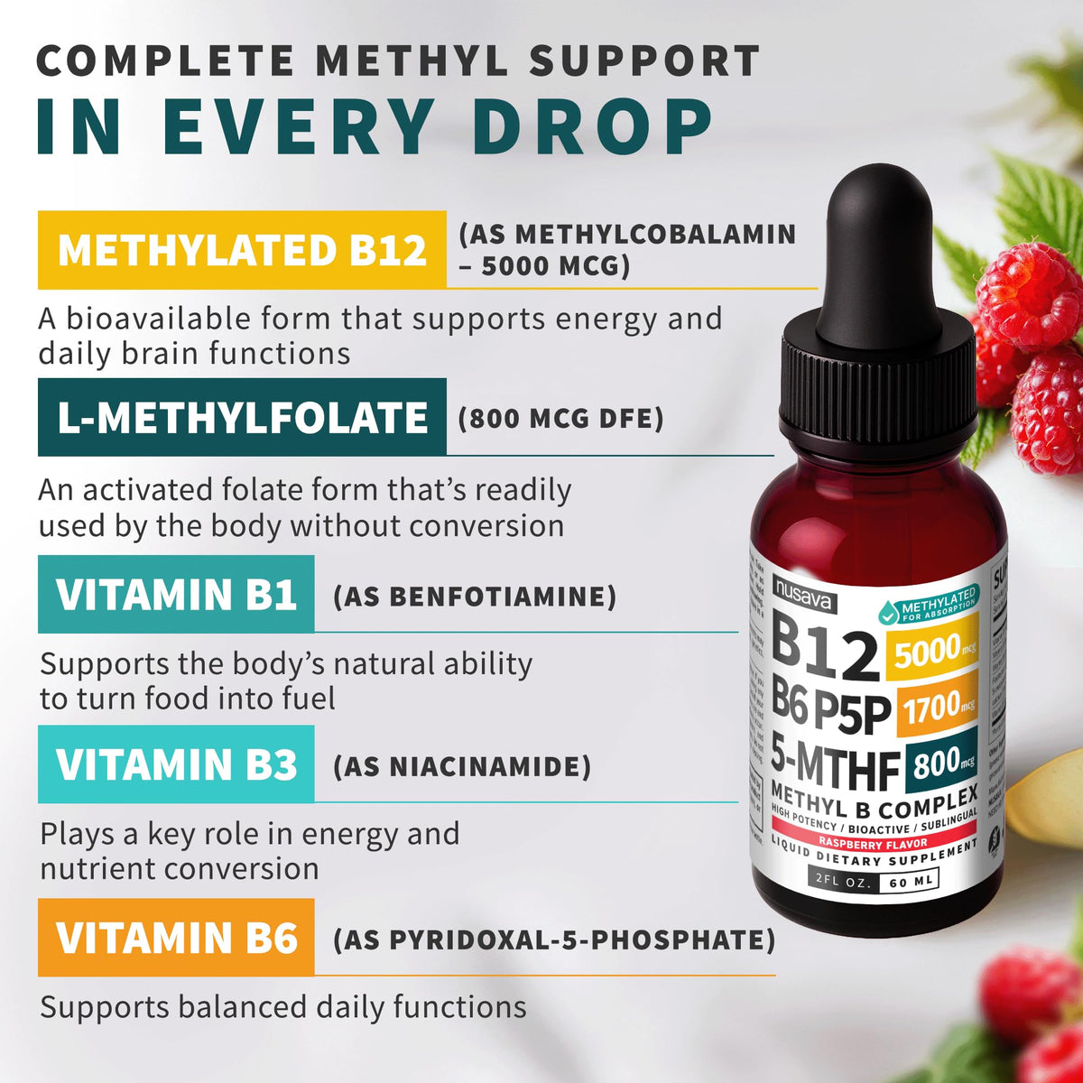 Methylated B Complex Liquid Drops Pack of 4 A633119