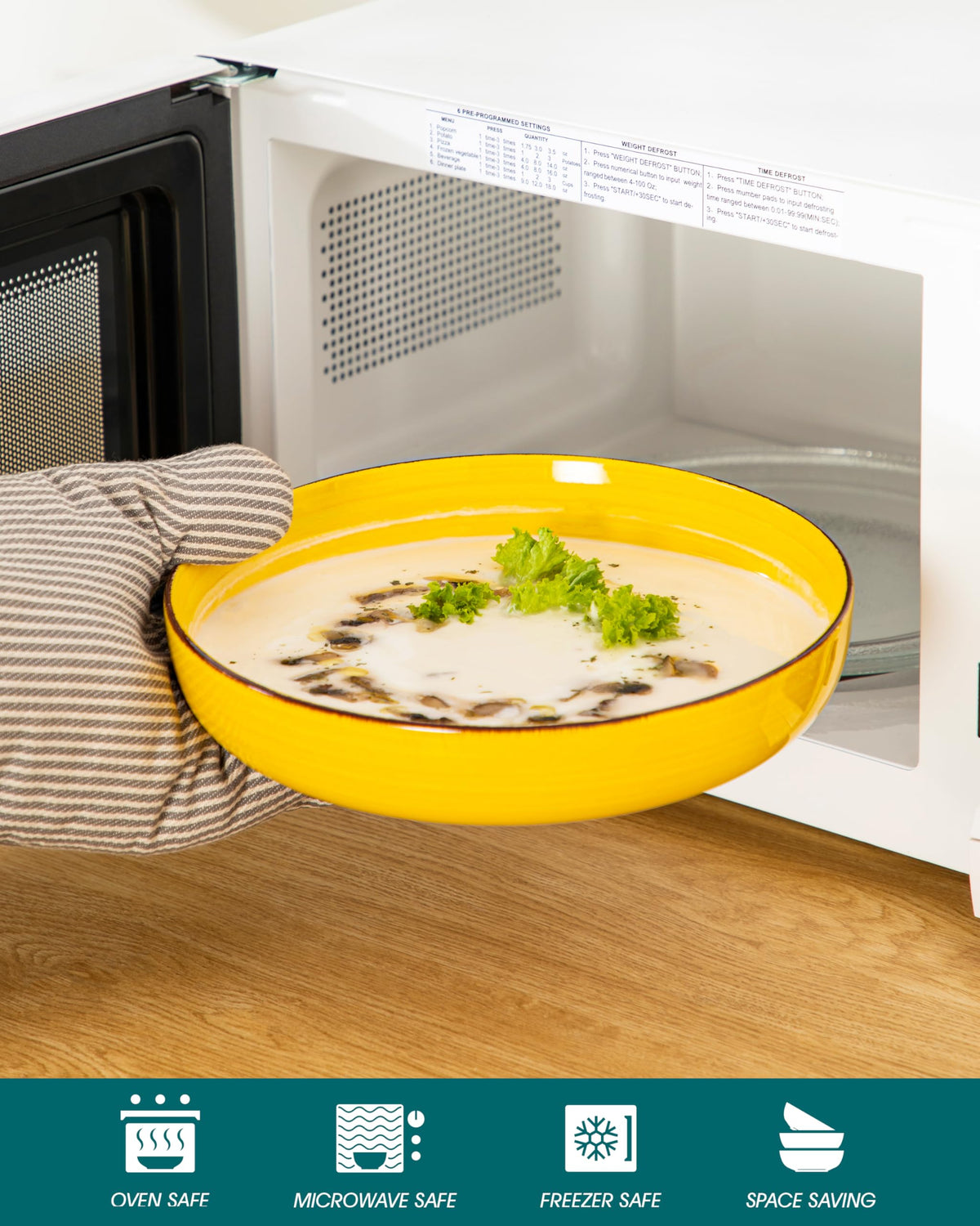 46 oz Ceramic Pasta Bowls Set of 4 M972754