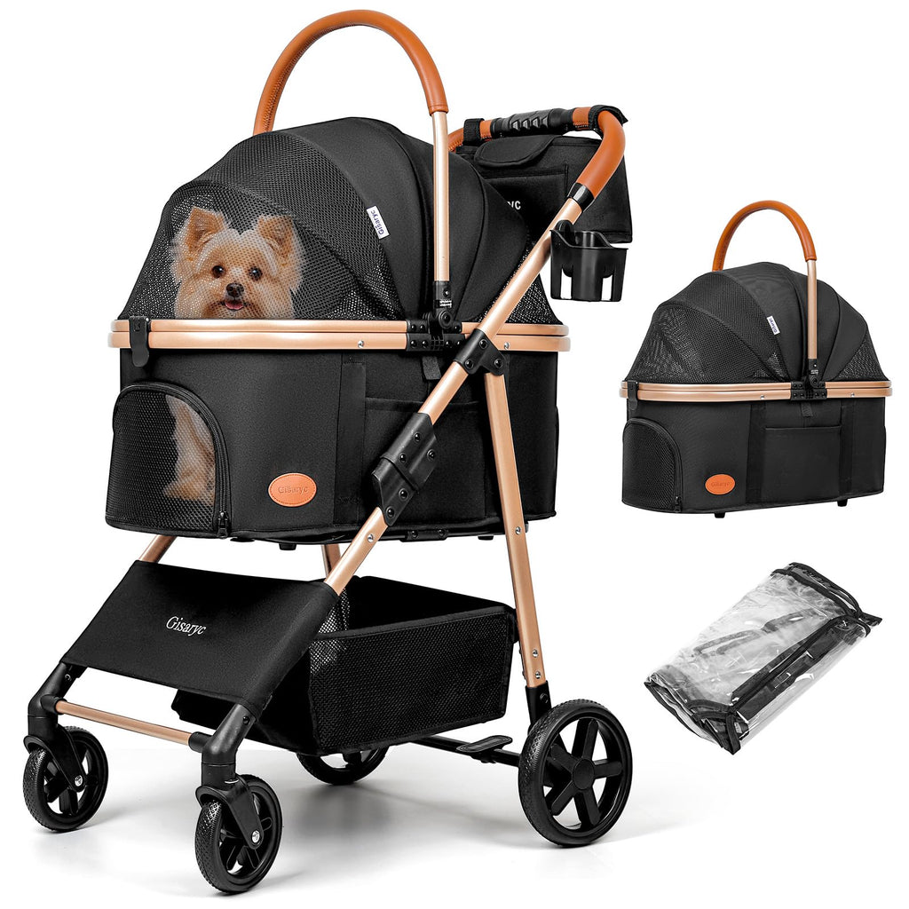 Black 3-in-1 Pet Stroller N66264