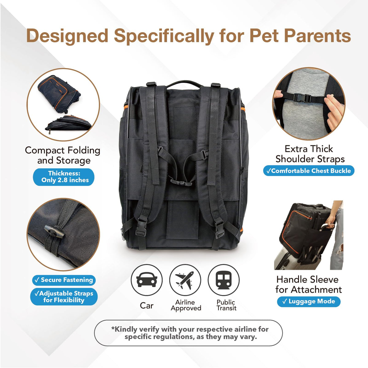 Expandable Pet Carrier for Dogs and Cats O1980