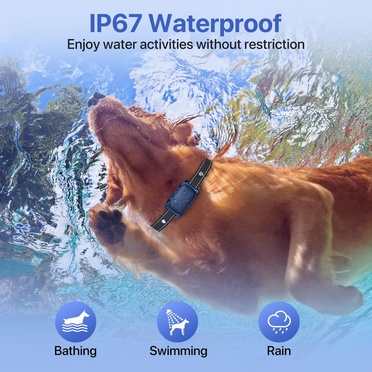 Automatic Waterproof Rechargeable Dog Bark Collar L213249