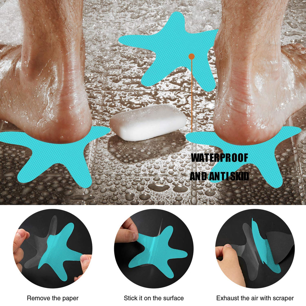 Blue Non Slip Bathtub Stickers 24PCS E6464