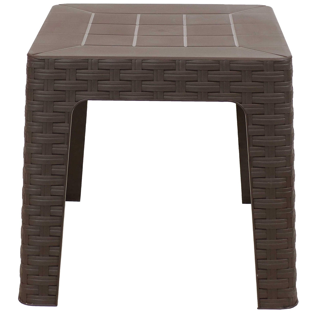 Brown Plastic Side Table Set of 2 V419