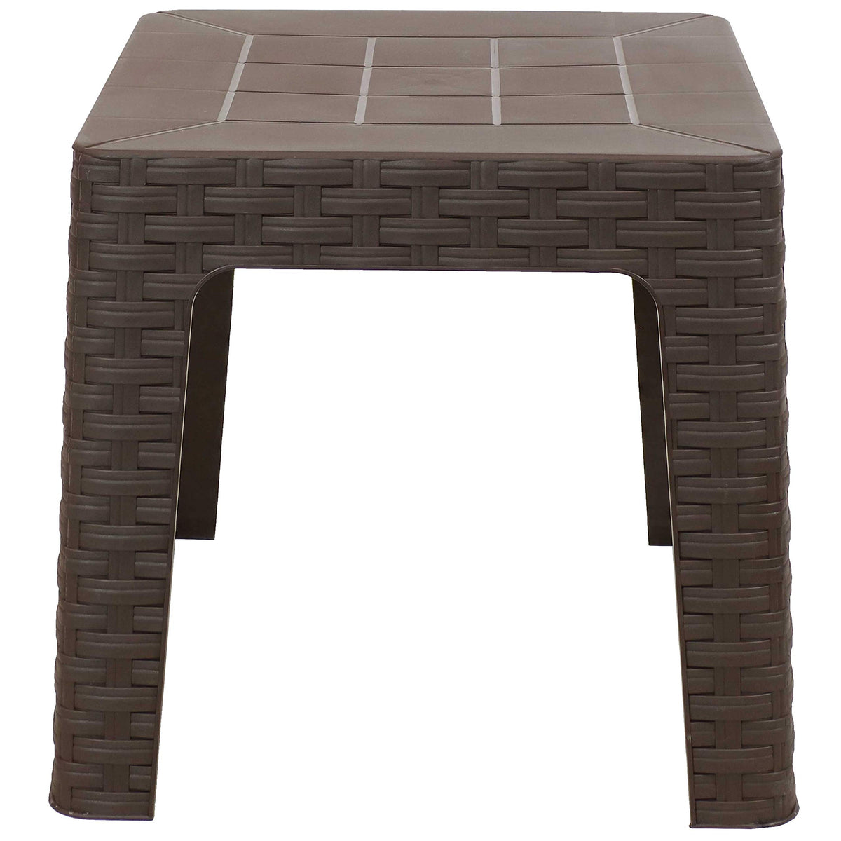 Brown Plastic Side Table Set of 2 V419