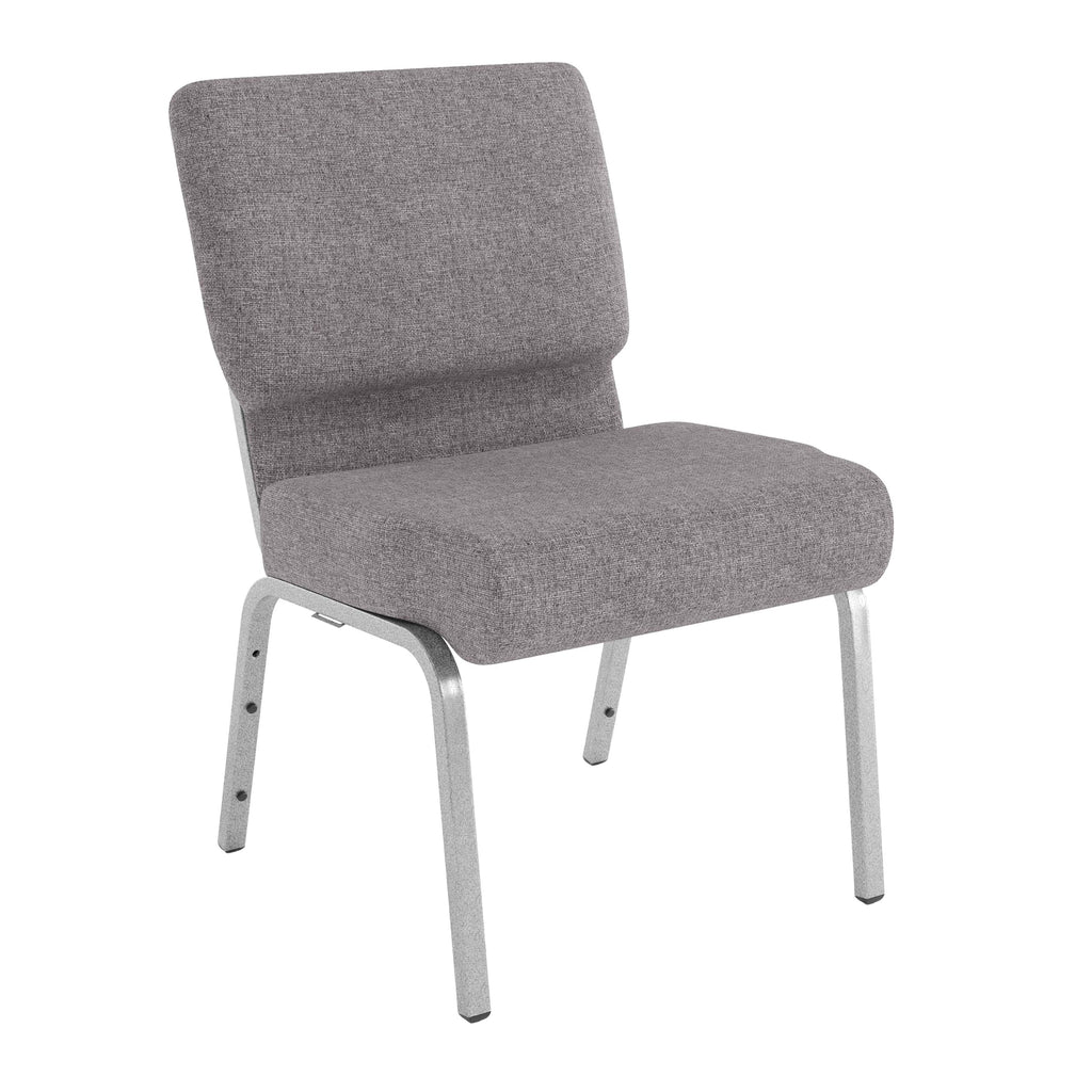 Gray 21" W Stacking Church Chair 4-Pack S802