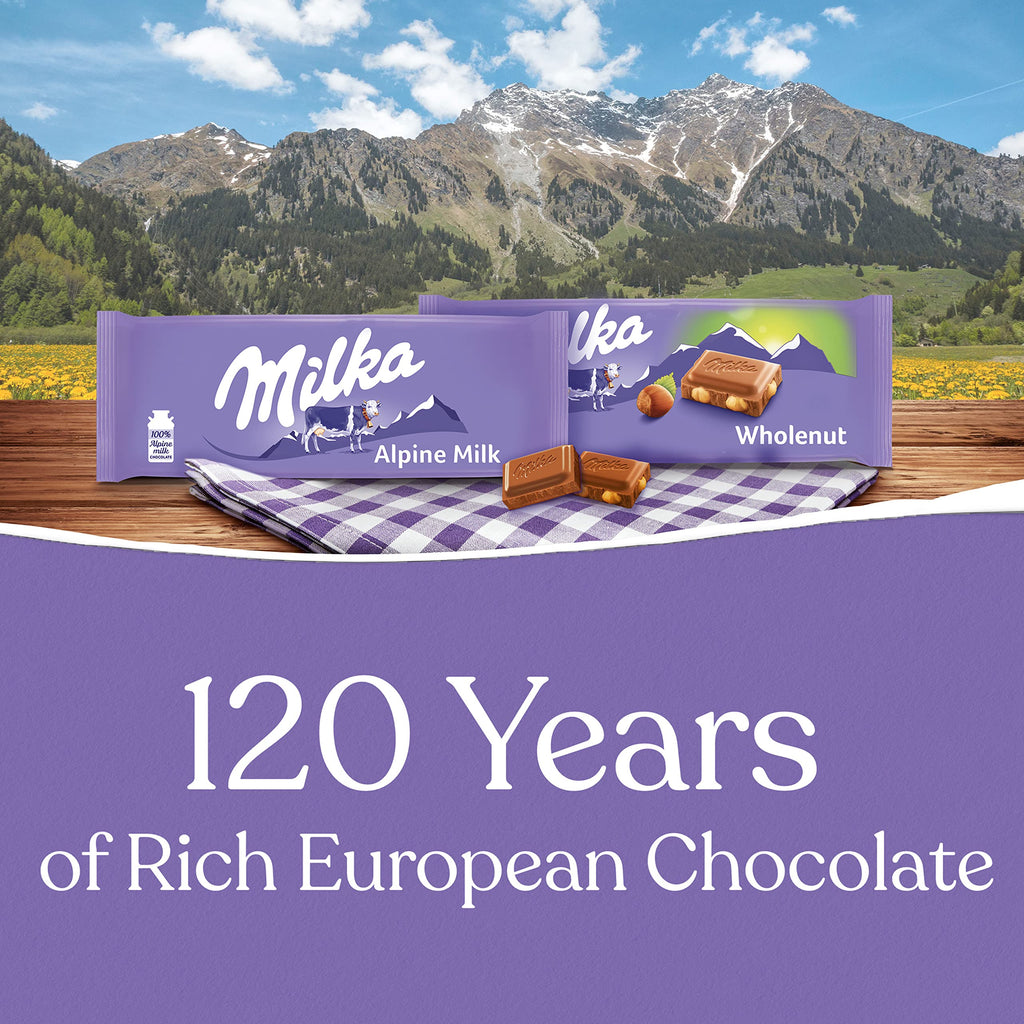 Chocolate Bars Variety Pack, Alpine Milk & Hazelnut, 10 - 3.52 oz Bars C49490