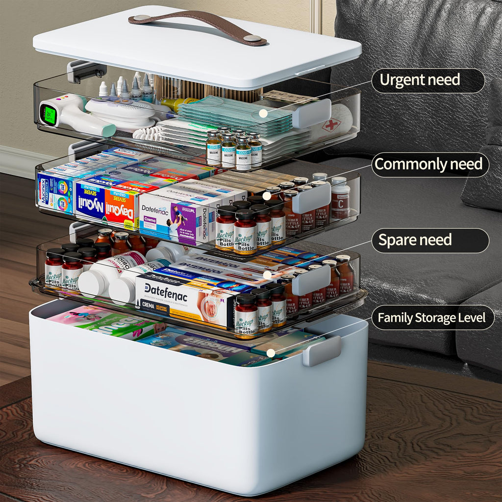 4-Tier Portable Medicine Organizer C262