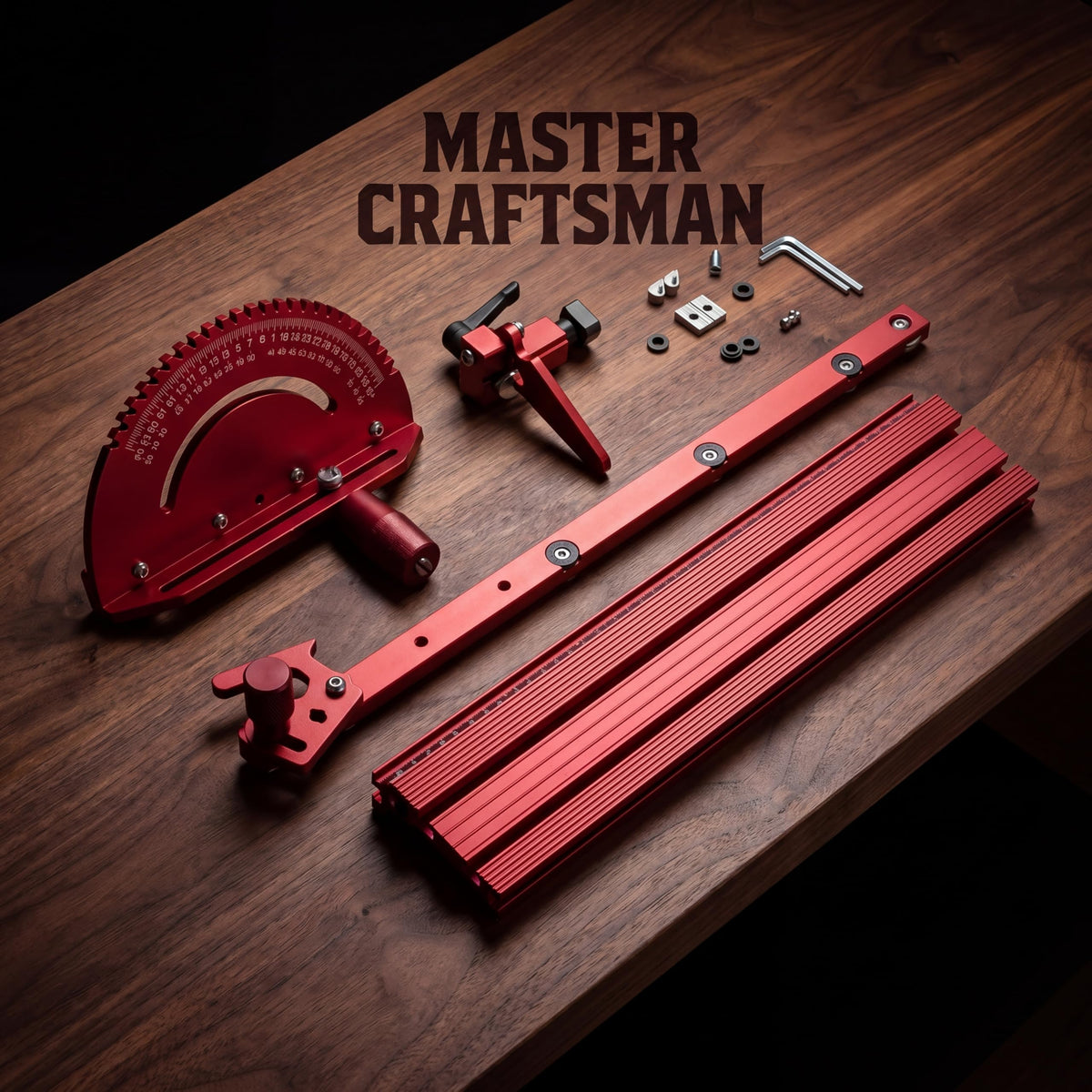 Adjustable Miter Gauge with Aluminum Fence P848239