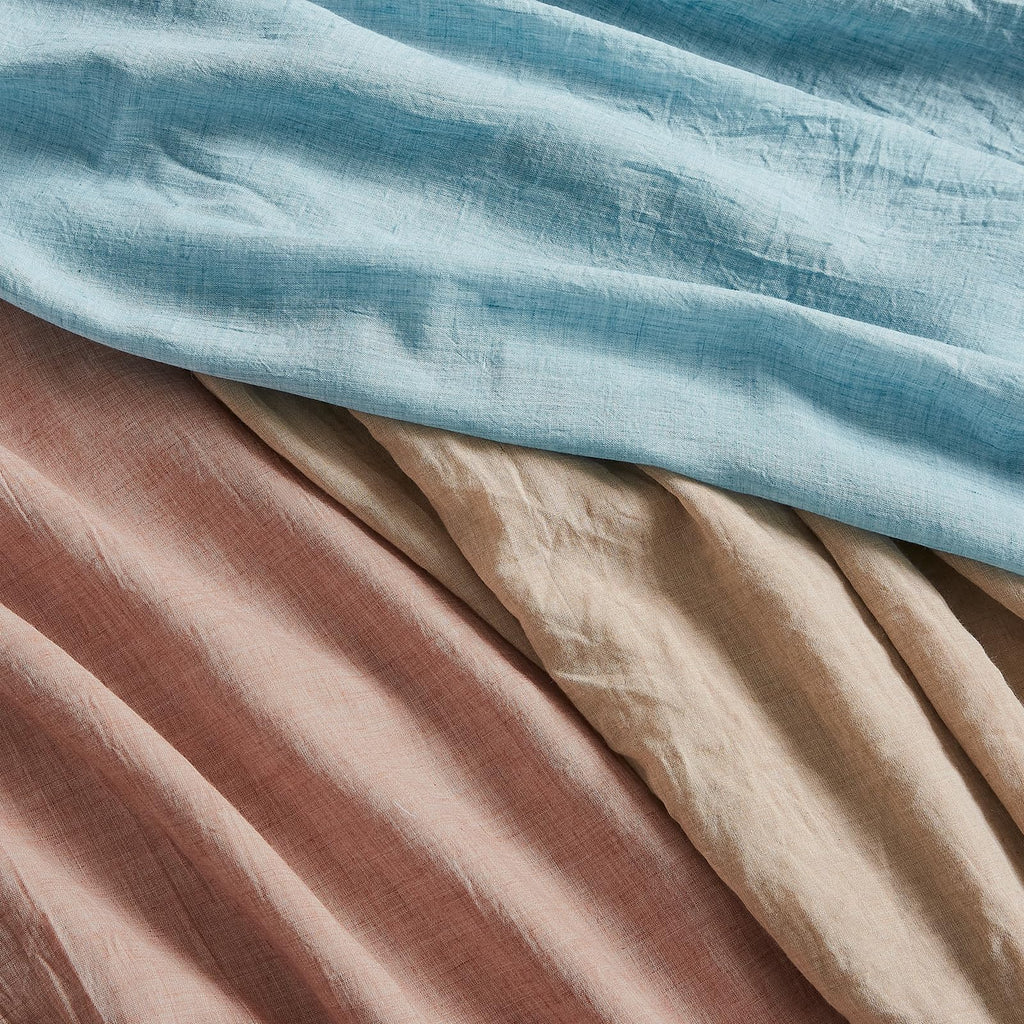 Blush Pink Sheer Cotton Linen Curtains 2 Panels P165