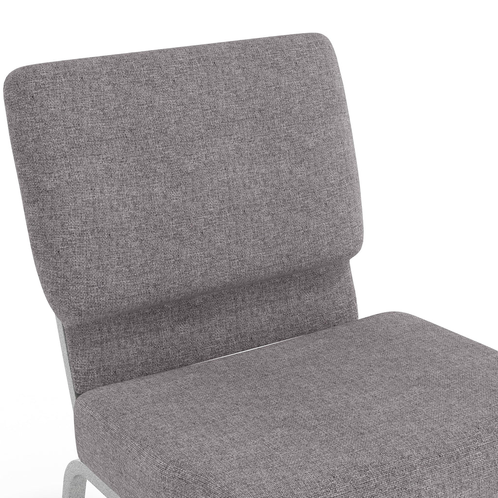 Gray 21" W Stacking Church Chair 4-Pack S802