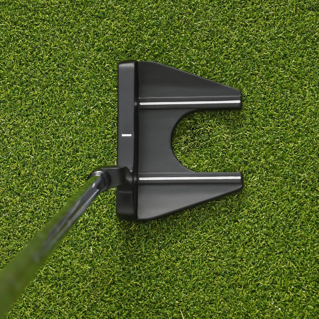 Right-Handed Matte Black Golf Putter with Aim Line & Grip K161